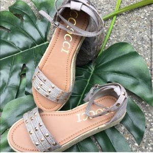 Mary Jane Studded Ankle Espadrilles